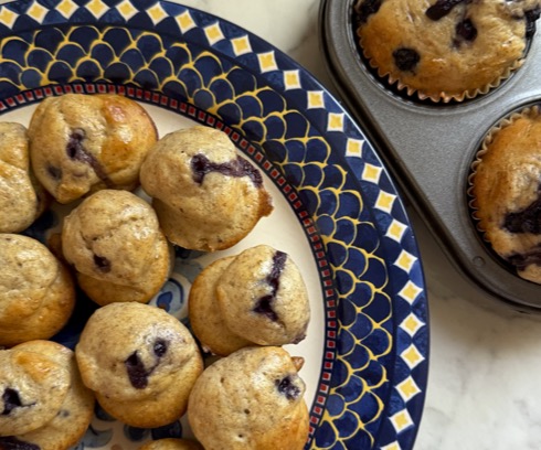 Protein Blueberry Pancake Muffins - Wellness by Lisa